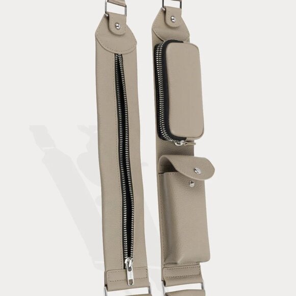 NEW ♡ BILLIE STRAP Crossbody Utility Strap-Only in Greige/Silver Iphone Samsung - Picture 9 of 10